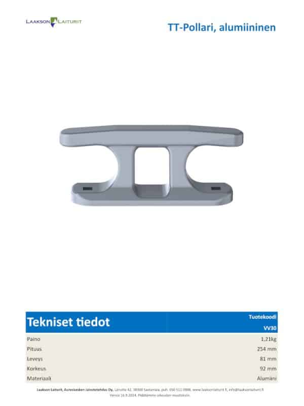 TT-Pollari alumiininen - Image 2
